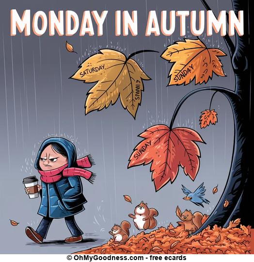 Monday mood in autumn