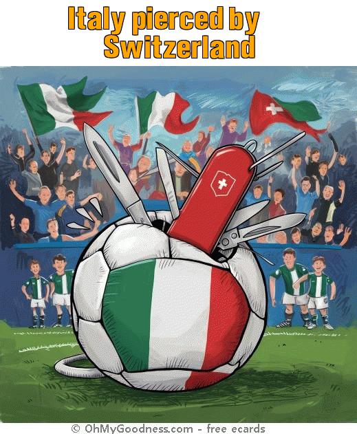 : Italy pierced by Switzerland