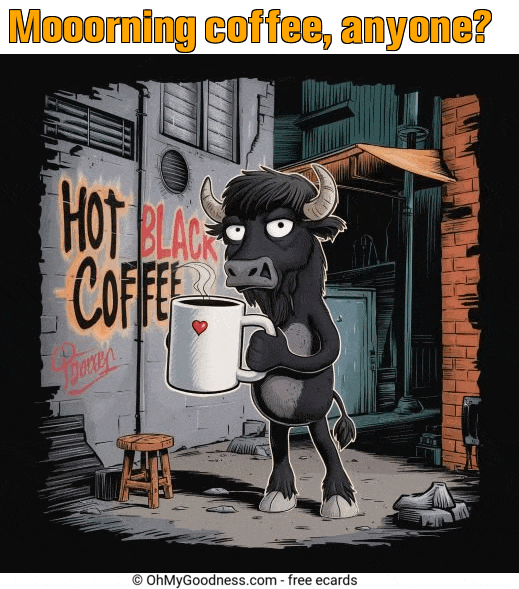 : Mooorning coffee, anyone?