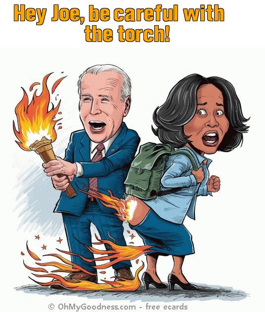 : Hey Joe, be careful with the torch!