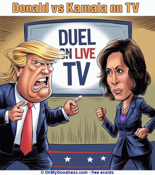 : Donald vs Kamala on TV