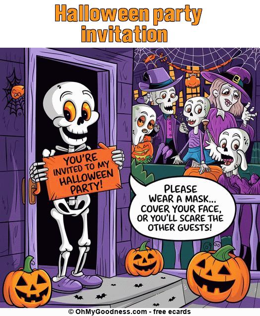 : Halloween party invitation