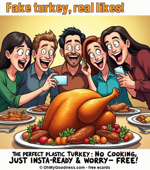 : Fake turkey, real likes!