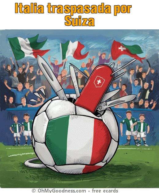 : Italia traspasada por Suiza