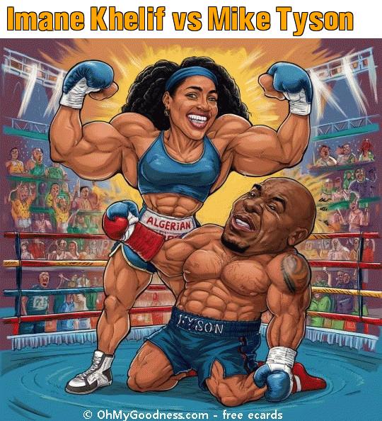 : Imane Khelif vs Mike Tyson