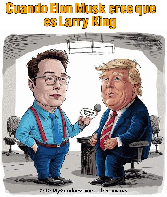 : Cuando Elon Musk cree que es Larry King