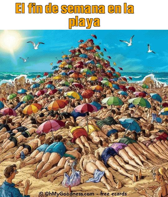 : El fin de semana en la playa