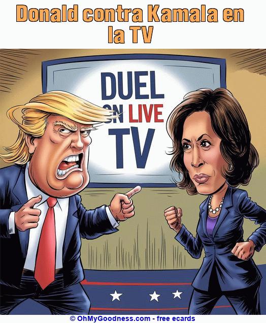 : Donald contra Kamala en la TV