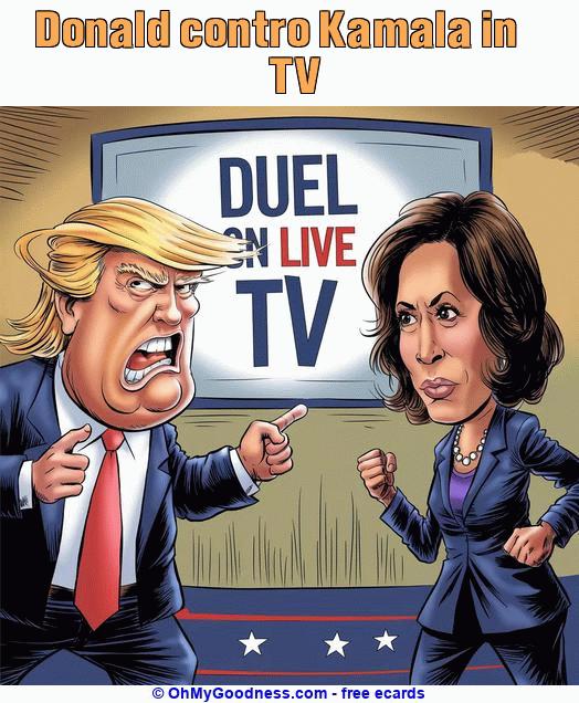 : Donald contro Kamala in TV