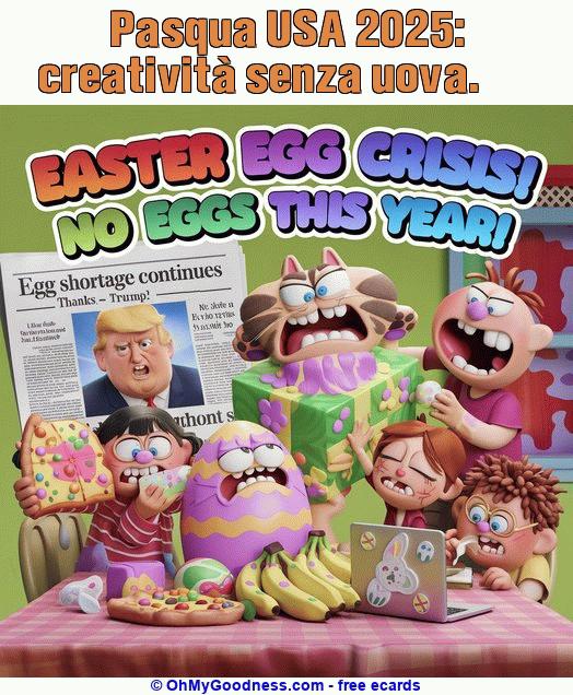 : Pasqua USA 2025: creativit senza uova.