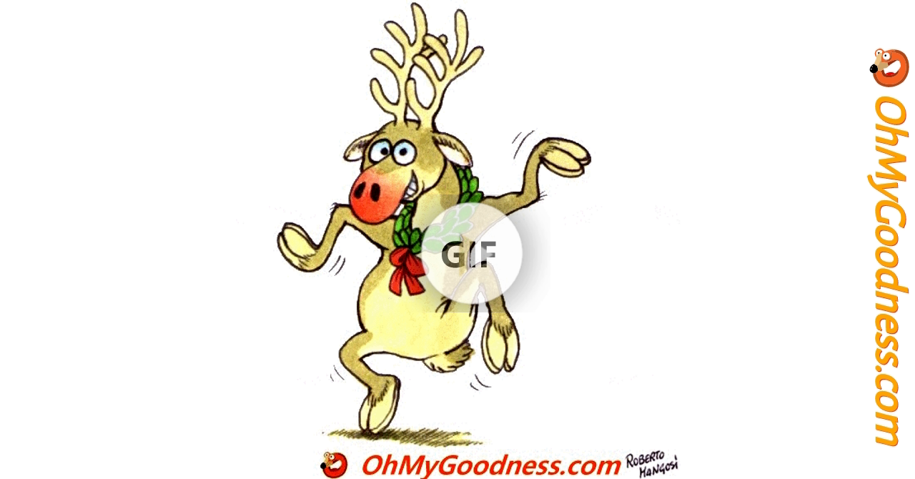 OhMyGoodness.com | Funny Ecards Animated | Merry Christmas from Rudolph!