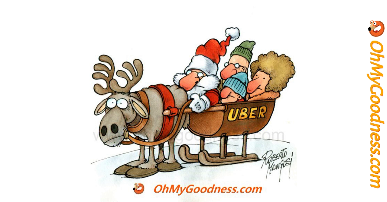 SANTA UBER ecard | Funny Free eCards | OhMyGoodness ecards