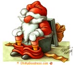 Santa Claus is preparing gifts...