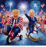 Riding into the 4th of July fun!