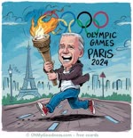Hey Joe, you were supposed to pass the torch, not take it to the Olympics!