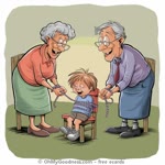 How to keep grandchildren well-behaved...