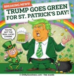 On St. Patrick's Day, the White House turns green.